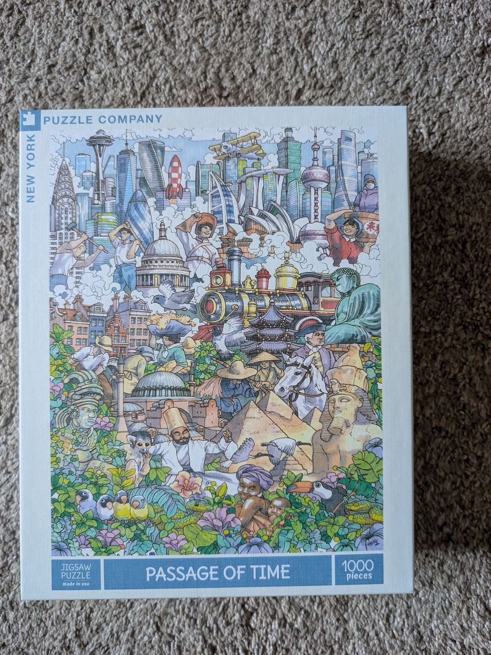 New York Puzzle Company "The Passage of Time" 1000-Piece Jigsaw Puzzle